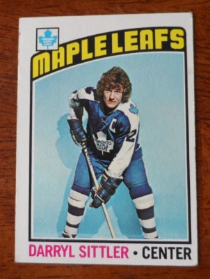 1976-77 TOPPS HOCKEY #207 DARRYL SITTLER TORONTO LEAFS EX A-1018 - Image 1 of 2