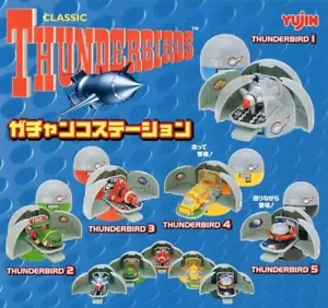 SR Thunderbirds Gacha Station Complete All 5 types Yujin Vintage 2004 Genuine JP - Picture 1 of 5