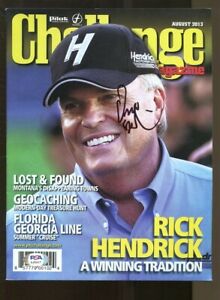 Rick Hendrick Signed 2013 Challenge Magazine August Nascar Autographed PSA/DNA