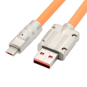Micro USB 5Pin to USB2.0 Liquid Silicone Ultra Soft Power Data Cable Fast Charge - Picture 1 of 6