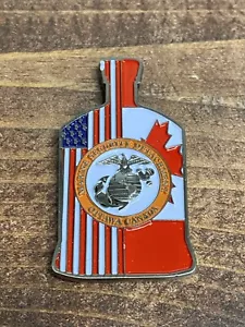 USMC MSG-Det Marine Security Detachment Ottawa, Canada Challenge Coin - Bottle - Picture 1 of 3
