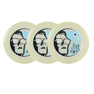 Axiom Disc Golf Total Eclipse Glow Pitch lila Glühplatte grüner Rand 156g 3er-Pack - Bild 1 von 2