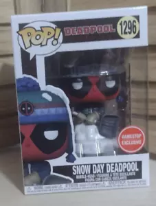 Funko POP! Deadpool: SNOW DAY DEADPOOL #1296 Gamestop Exclusive - Picture 1 of 6