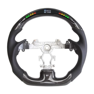 Volante LED de fibra de carbono apto para Infiniti G37 G25 G35 Seden 2007-2016  Foto 1 de 4
