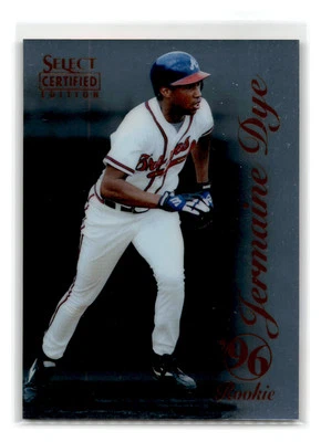 1996 Select Certified - #107 - Jermaine Dye - Atlanta Braves - Image 1 of 2