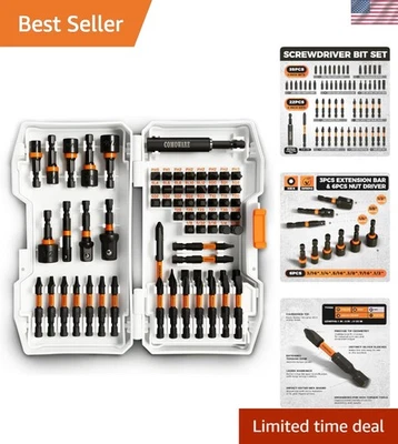 Comprehensive 68-Piece Impact Bit Set: Sockets, Bits & Magnetic Driver Included - Image 1 of 4