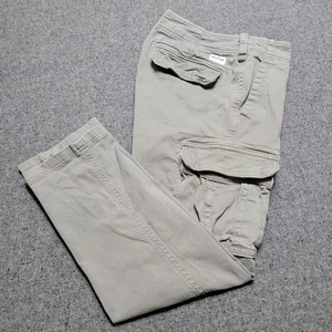 Hollister Pants Mens 32x30 Taupe Cargo Slim Straight Heavyweight Jeans Skater - Picture 1 of 14