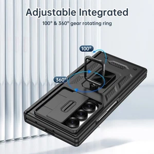 Samsung Galaxy Z Fold 7  Sharp Armor Protective Case with Sliding Window - Picture 1 of 65