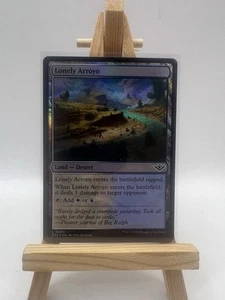 MTG Lonely Arroyo FOIL 0260 Outlaws of Thunder Junction Magic The Gathering LP - Foto 1 di 15