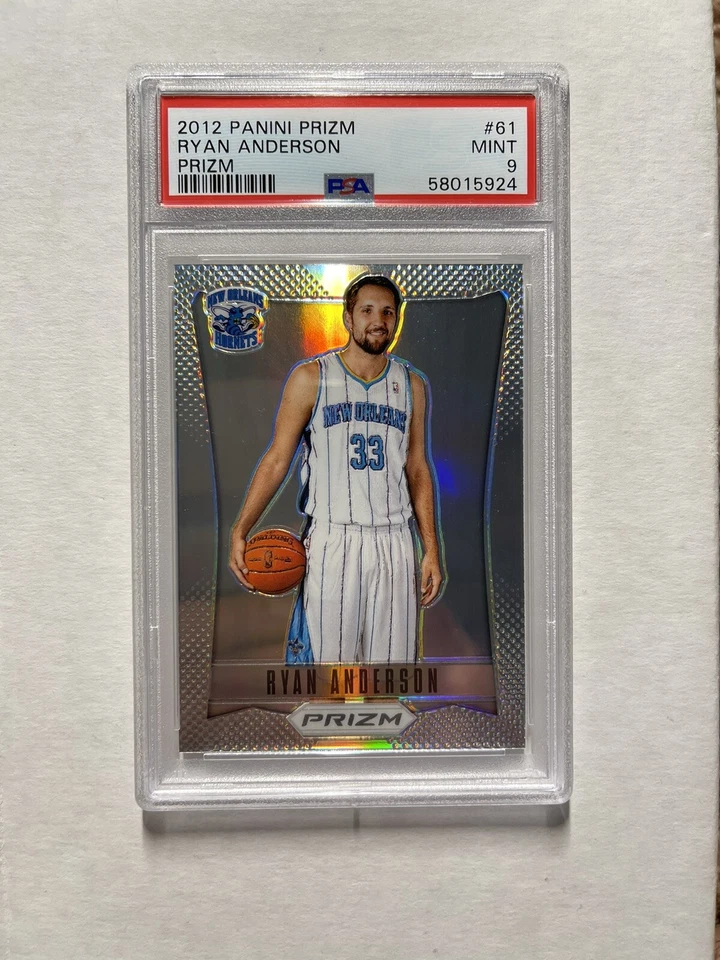 2012-13 Panini Prizm Silver Prizms Ryan Anderson #61 PSA 9 MINT Hornets - Image 1 of 1