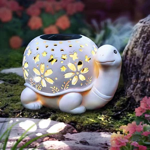 Solar Garden Outdoor Lights, Turtle Outdoor Statues Garden Decor, Solar Lantern - Picture 1 of 12