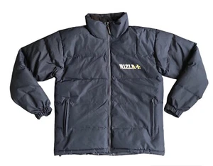 RIZLA Padded Quilted Coat Men’s Medium Oversized Black Result Winter Logo Jacket - Picture 1 of 22