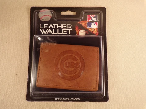 Vintage Chicago Cubs Leather Wallet MLB Baseball Fan MLB Souvenir NOS Cover