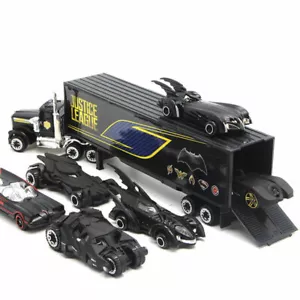 Batman Theme 7pz Batmobile & Camion Modello Auto Diefuso Giocattolo Veicolo Giocattolo Bambini Regalo - Foto 1 di 12