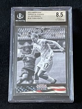 TOBIN HEATH ROOKIE 2012 Americana Heroes and Legends Silver Proofs BGS 8.5