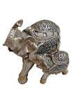 Elephant and Calf Decorative Items Gift Items Metal 16cmx15cm Vintage Rare