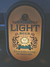 Vintage 1977 Schlitz Light Beer Light Up Sign Special Lager Breweriana, Beer