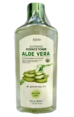 ESFOLIO Aloe Vera Soothing Moisture Essence Toner Korean 400ml Sealed NEW