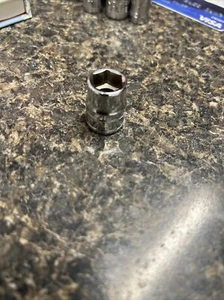 Snap-on Tools FS141 - USA - 3/8" Drive 7/16”, SAE, 6 Point,Chrome Shallow Socket - Picture 1 of 6