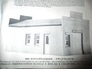 HO Scale DPM Schultz's Garage Kit #201 BEST PRICE ON EBAY! - Bild 1 von 4