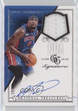 2013 Panini National Treasures NBA Game Gear Signatures /49 Andre Drummond Auto