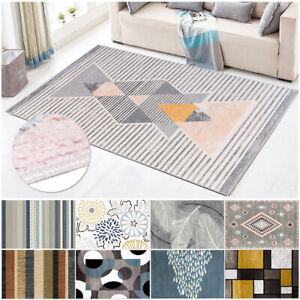 Modern Contemporary Nonslip Area Rugs Soft Velvet Room Carpet Floor Mat Runner