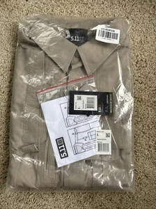 5.11 Tactical Short Sleeve Button Up Shirt. Color: Khaki Size: Large 71152 - Picture 1 of 4