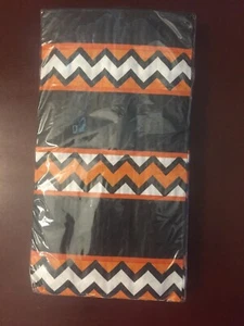 2 PACKS Halloween 16 Count Paper Napkin Chevron Black Orange Guest Hand Towels - Picture 1 of 3