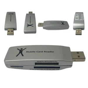 All-in-1 Mobile Card Reader USB – Multi-Format for SD, MMC, MS, RS-MMC Plus More - Picture 1 of 2