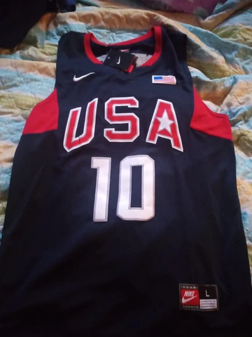 Large Kobe Bryant Team USA #10 Nike Jersey Brand New Navy Blue Best Offer Cover