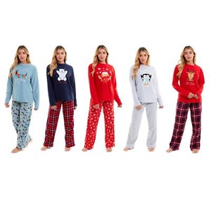 Fleece Christmas Pyjama Set Nightwear for Women for sale | eBay