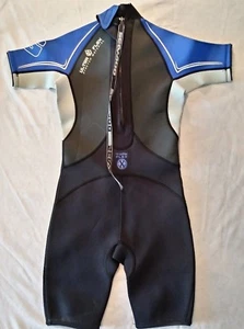 Seadoo BRP 4-way Flex Ultra Stretch Wetsuit Medium Black Blue Junior Size 12 - Picture 1 of 7