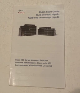 Folleto de guía de inicio rápido de switches Cisco 350 78-100861-01A0 - Imagen 1 de 1