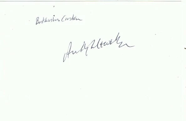 Anthony Llewellyn (1933-2013) NASA Astronaut Group 6 (ungeflogen), sign. Karte - Bild 1 von 1