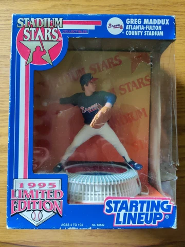 1995  Stadium Stars Starting Lineup Greg Maddux Atlanta Braves MLB Baseball Cover