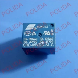 50 PIEZAS RELÉ SONGLE DIP-5 SRD-05VDC-SL-C SRD-5VDC-SL-C SRD-5V-SL-C DC5V DC5 - Imagen 1 de 1