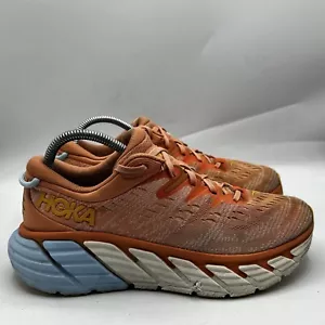 Hoka One One Gaviota 4 Peach Blue Womens Size 9B Running Shoes 1123199 SOPP - Picture 1 of 13