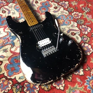 FRANCHIN Mercury X guitar Relic Aged Black HS Nitro S-type Made in Italy - Bild 1 von 11