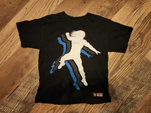 WWE Roman Reigns T-Shirt Boys Kids Youth L Black Print Front Back Wrestling Tee* - Bild 1 von 3
