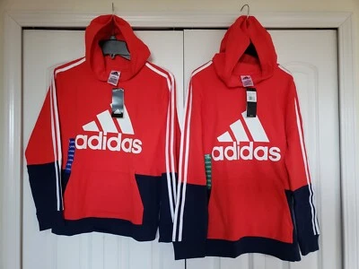 ADIDAS Boy's 80% Cotton Sweatshirt/Hoodie L 14-16 & XL18-20 NWT - Image 1 of 4