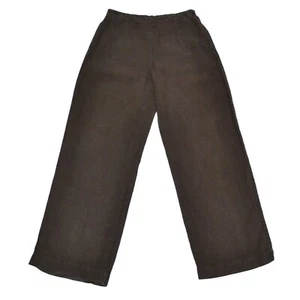 OSKA 100% Leinen Avantgarde braun zwei Taschen Hose Größe 3 Made in Czech Republic - Bild 1 von 7