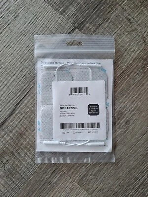 BODYMED TENS Unit - Electrodes - Reusable - 2" x 2" Square Pads NEW - 4 Self-adhering