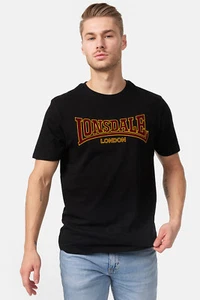 LONSDALE LONDON Herren T-Shirt „Classic“ | Schwarz Black Logo Druck - Picture 1 of 4