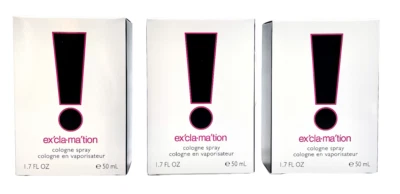 PACK DE 3 - Exclamation by Coty para Mujer 1.7 OZ Colonia Spray NUEVO 100% AUTÉNTICO Foto 1 de 2