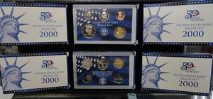 6 Set Lot 2000-S 10 Coin Proof Sets ORIGINAL - Picture 1 of 1