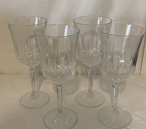 Crystal Wine/Water Glass Set of 4 - Picture 1 of 3