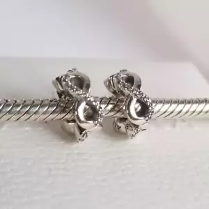 2 PANDORA Spacers Infinity Plata Esterlina Love Friends con caja - Imagen 1 de 6
