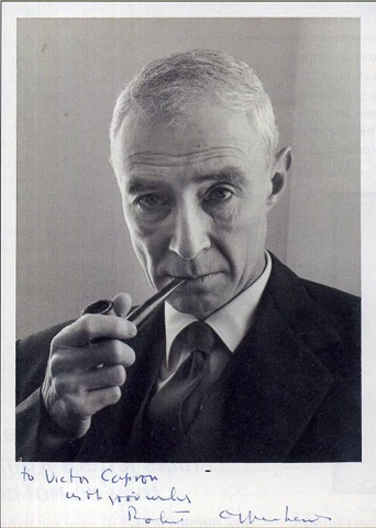 ROBERT OPPENHEIMER Signed Photograph - Physicist / Atomic Bomb - preprint Cover