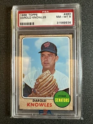 1968 Topps Darold Knowles No483 PSA 8 - Изображение 1 из 2