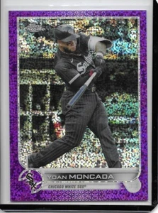 Béisbol 2022 Topps cromado Yoan Moncada refractor moteado púrpura/299 (a64) - Imagen 1 de 2